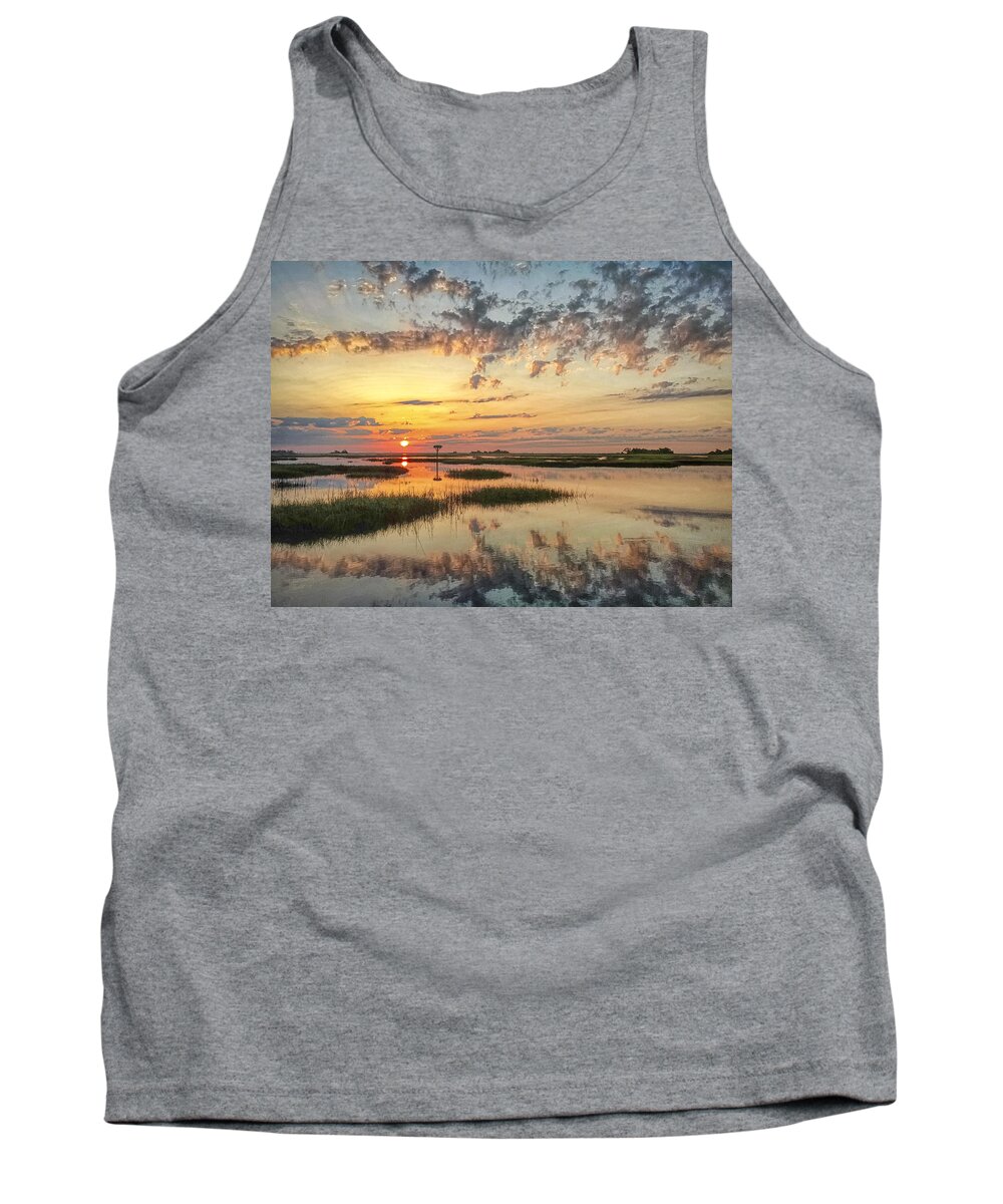 Clouds Tank Top featuring the photograph Sunrise Sunset Photo Art - Go In Grace by Jo Ann Tomaselli