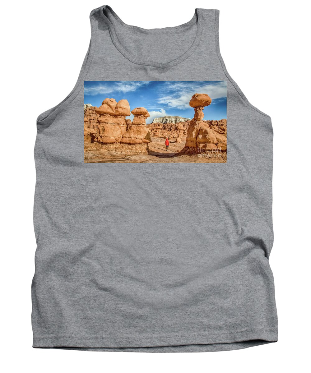 America Tank Top featuring the photograph Goblin Valley State Park by JR Photography