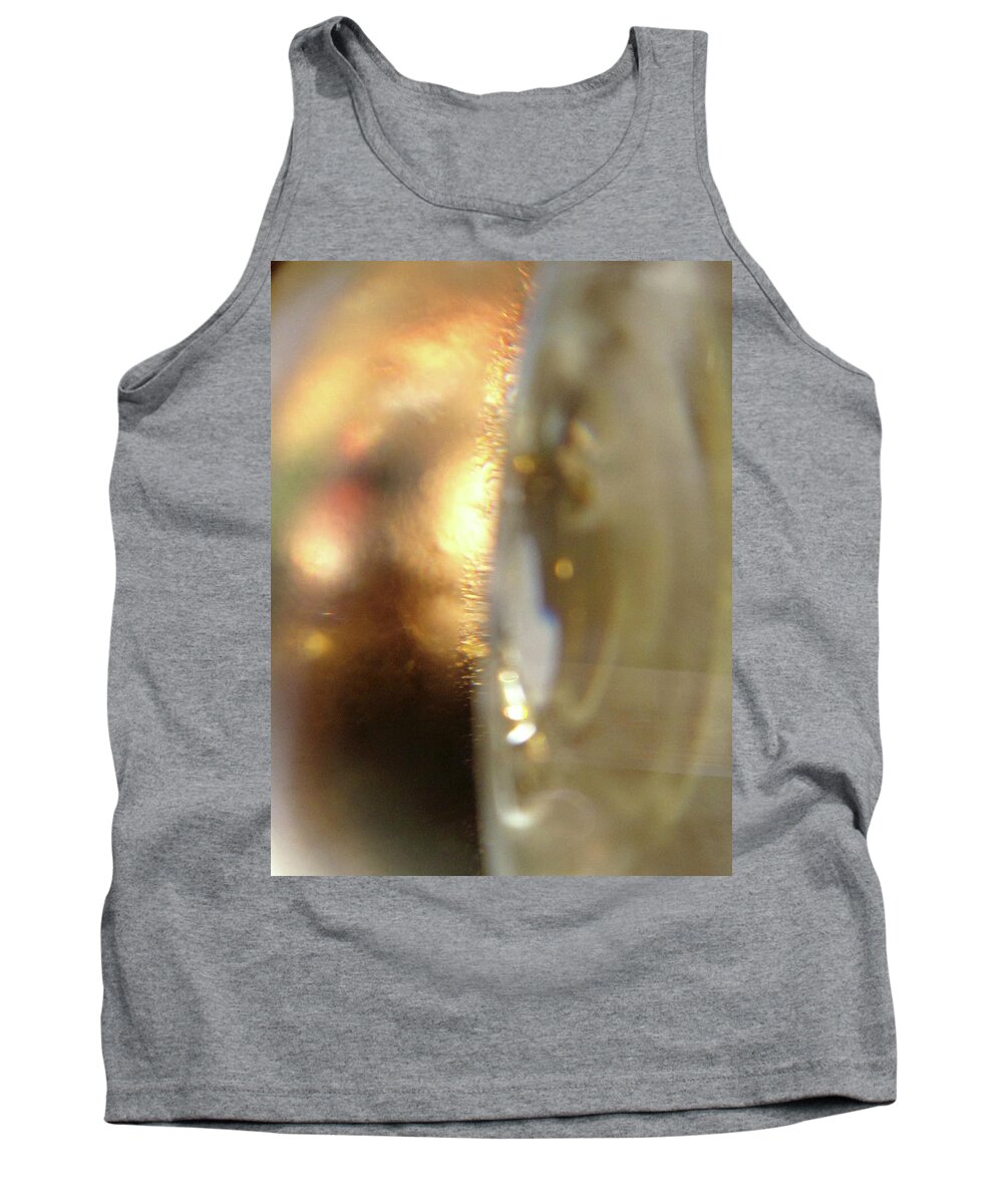Contemporary Tank Top featuring the photograph Gold Filigree by Kathy Corday