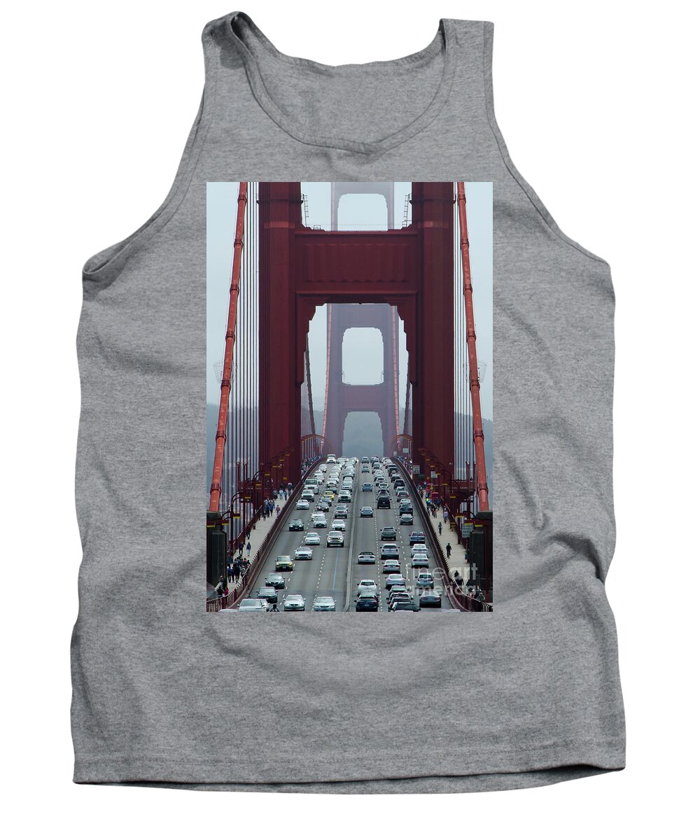 San Francisco Tank Top featuring the photograph Golden Gate Bridge, San Francisco by Andy Myatt