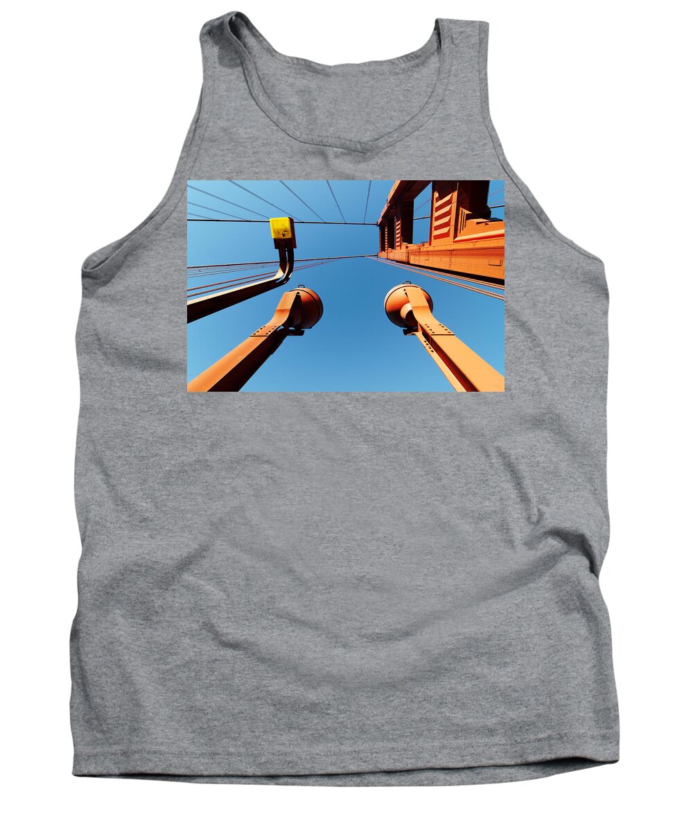 Complementary Colors Tank Top featuring the photograph Complementary Colors -- Golden Gate Bridge in San Francisco, California by Darin Volpe