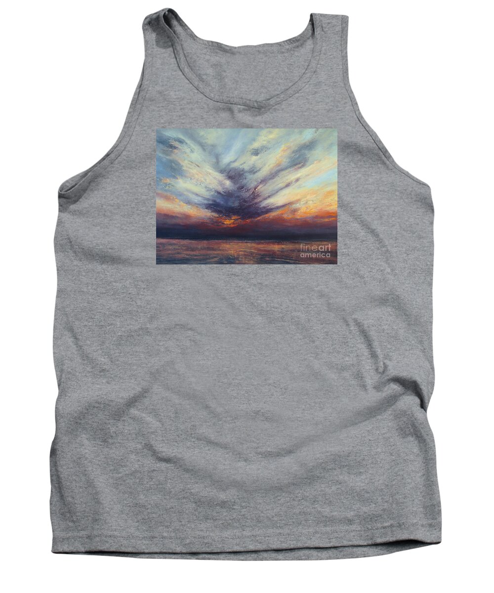 Seascape Tank Top featuring the painting Gone But Not Forgotten by Valerie Travers