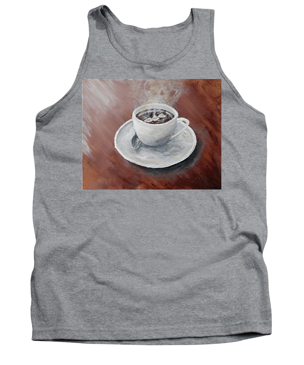 Acrylic Tank Top featuring the painting Good Morning by Medea Ioseliani