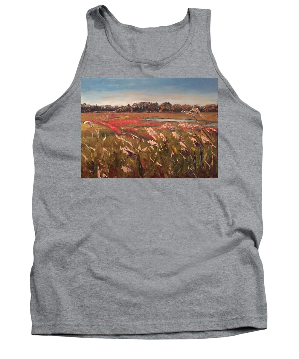  Tank Top featuring the painting Gordon's Marsh #2 by Josef Kelly