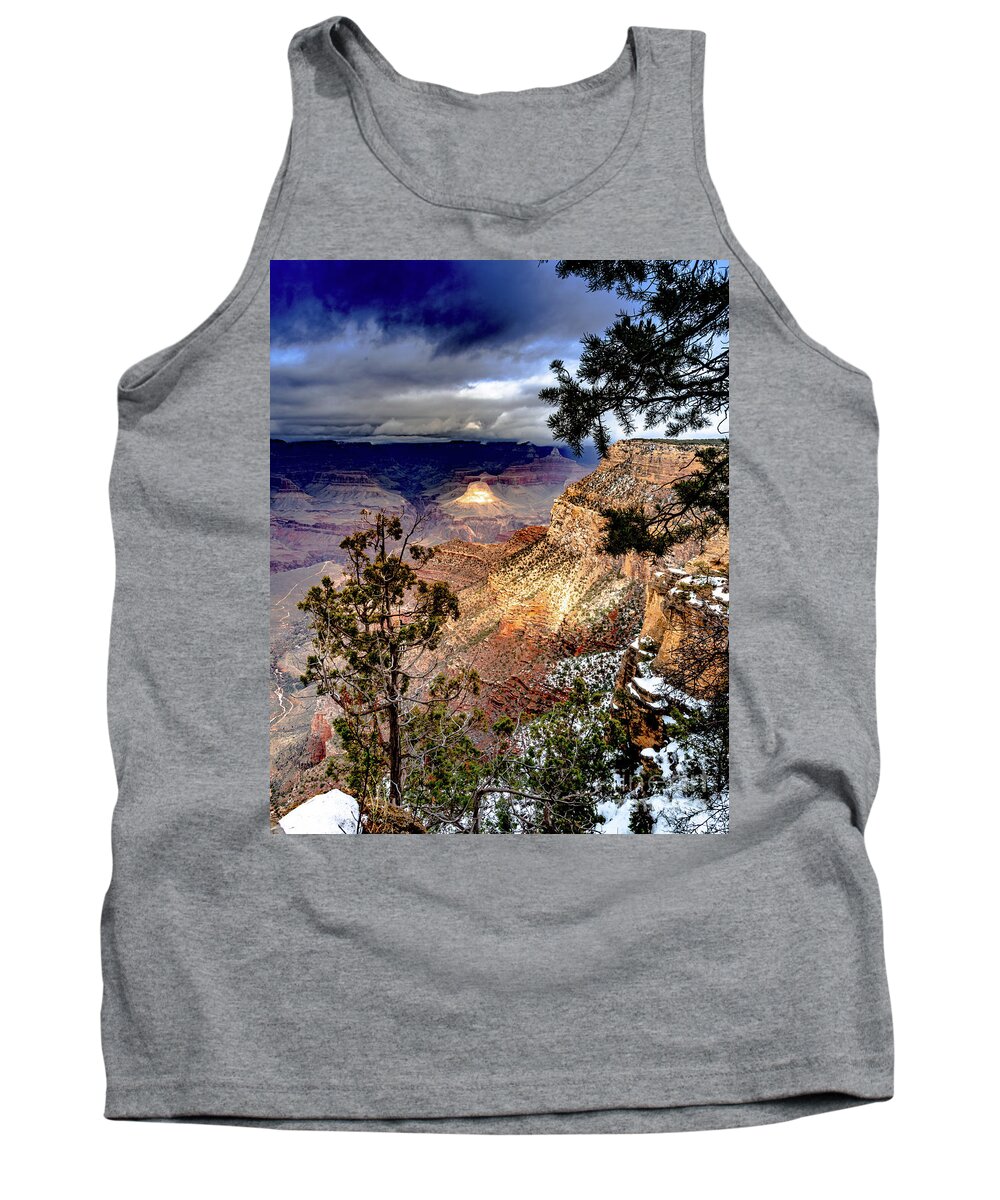 Clearing Tank Top featuring the photograph Grand Canyon in Winter by Jim DeLillo
