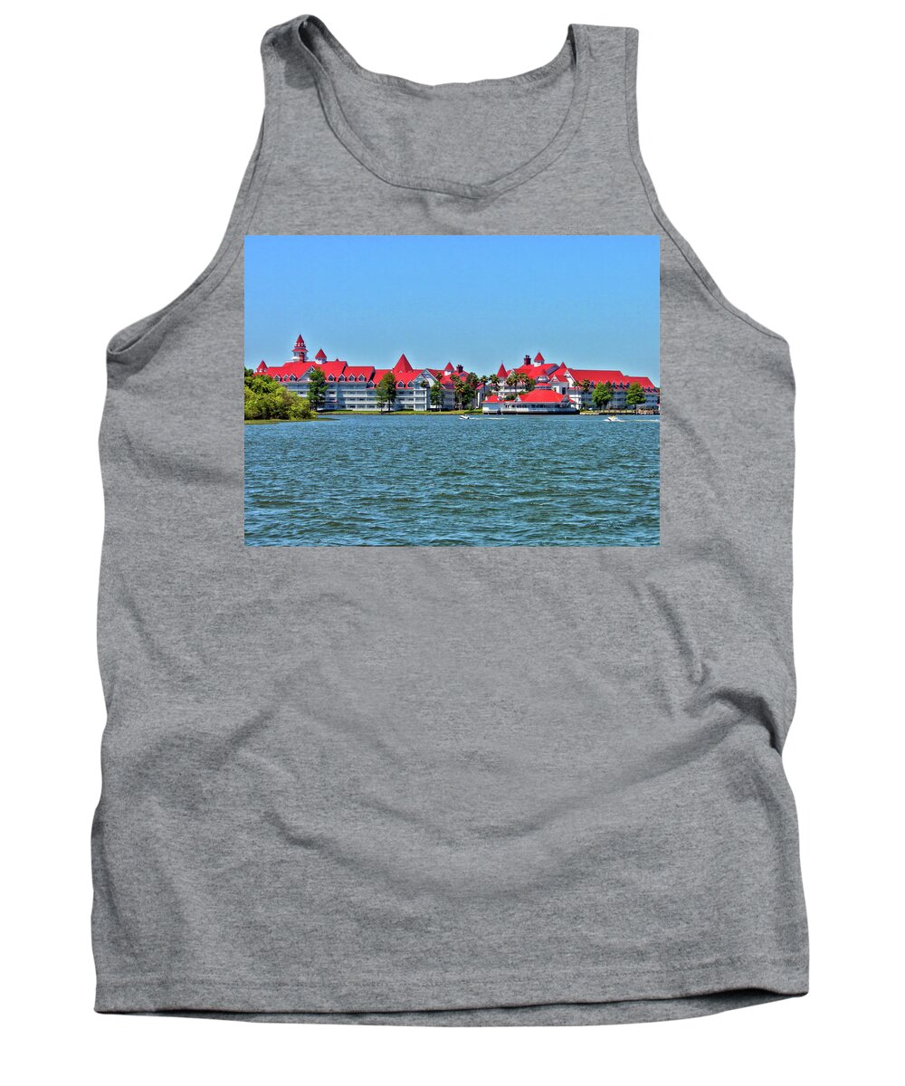 Grand Floridian Resort Tank Top featuring the photograph Grand Floridian Resort and Spa MP by Thomas Woolworth