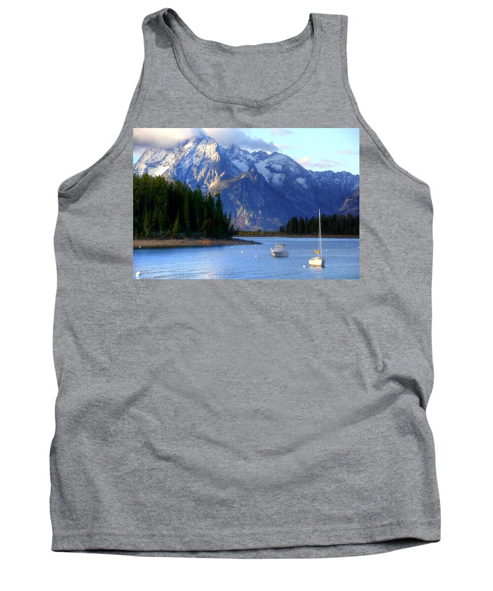 Mountains Tank Top featuring the photograph Grand Tetons by Charlotte Schafer