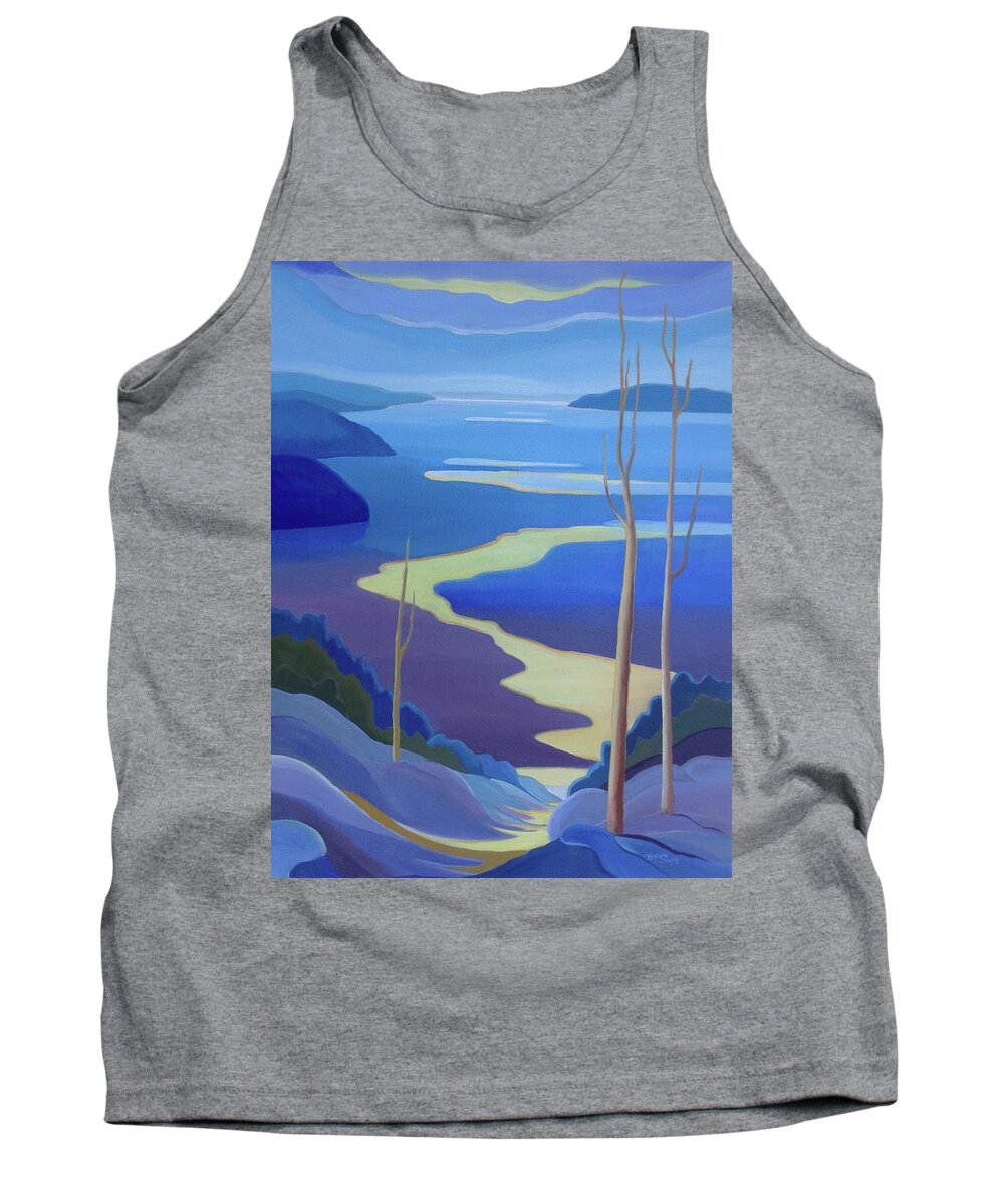 Group Of Seven Tank Top featuring the painting Grandview by Barbel Smith