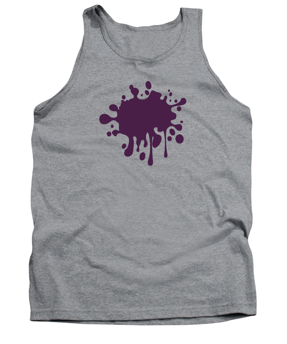 Solid Colors Tank Top featuring the digital art Grape Wine Solid Color by Garaga Designs
