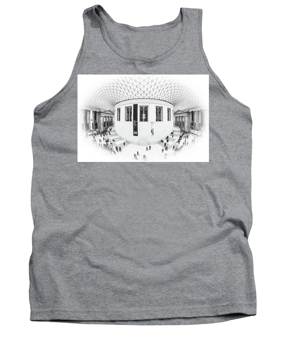 Architecture Tank Top featuring the photograph Great Court, British Museum by Howard Ferrier