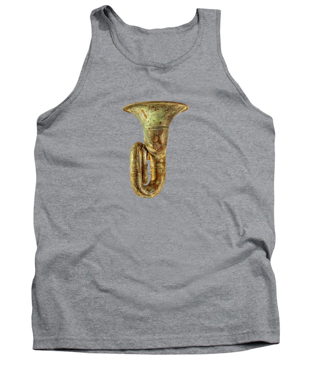 Antique Tank Top featuring the photograph Green Horn Up by YoPedro