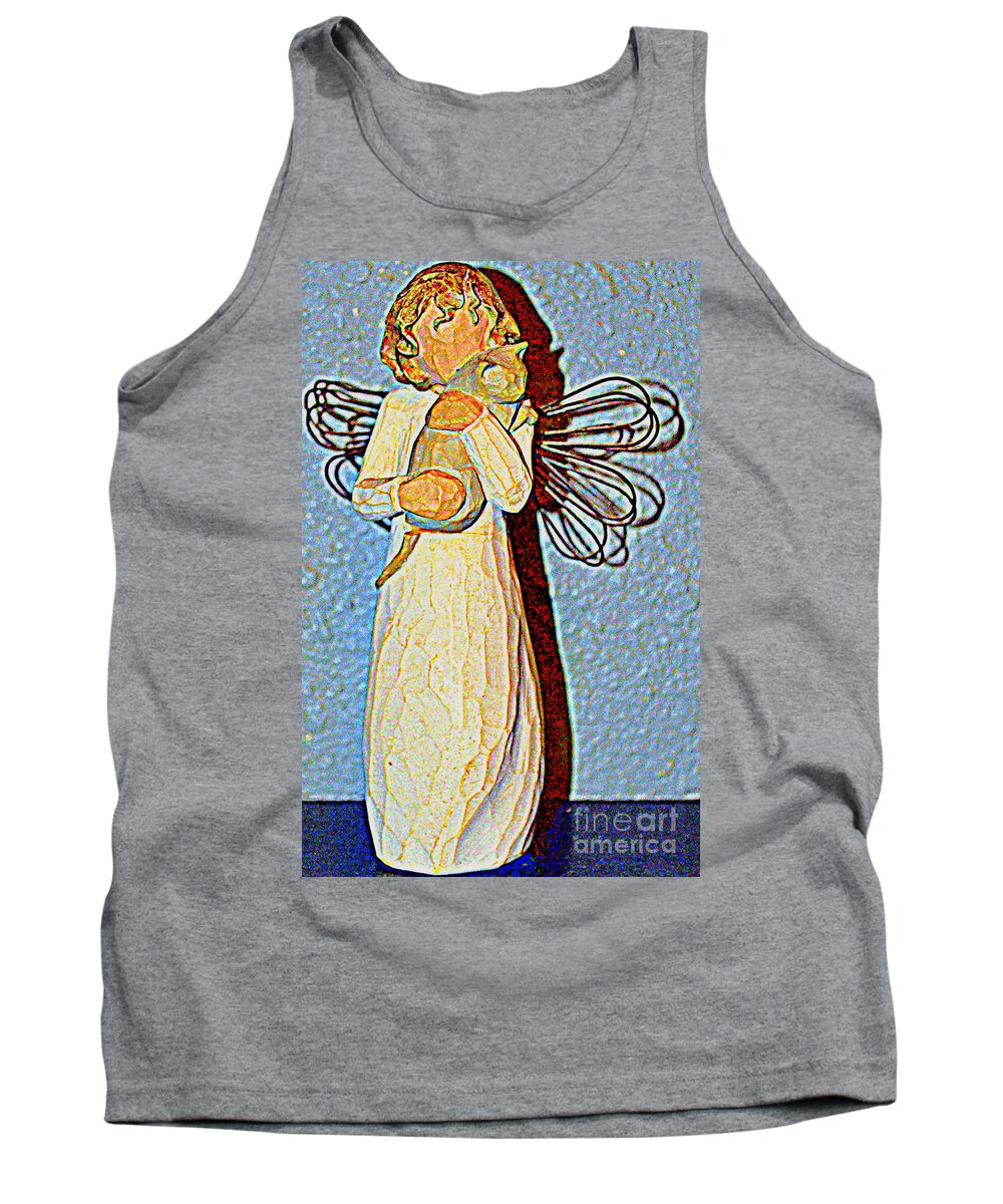 Angel Tank Top featuring the photograph Guardian by Diane montana Jansson