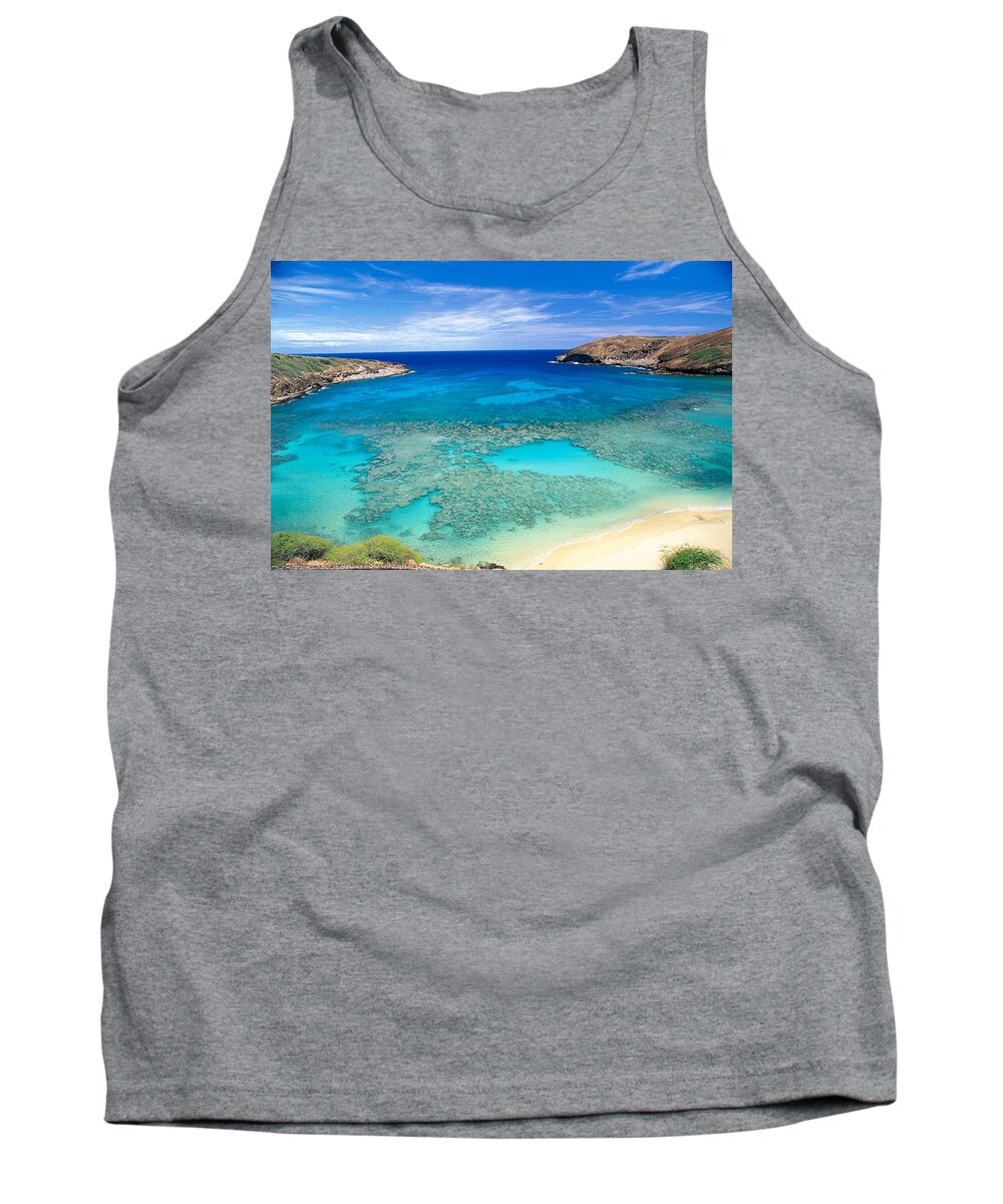 Above Tank Top featuring the photograph Hanauma Bay by Peter French - Printscapes