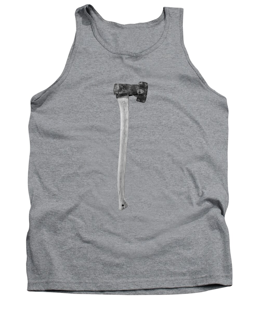 Axe Tank Top featuring the photograph Hand Forged Axe by YoPedro