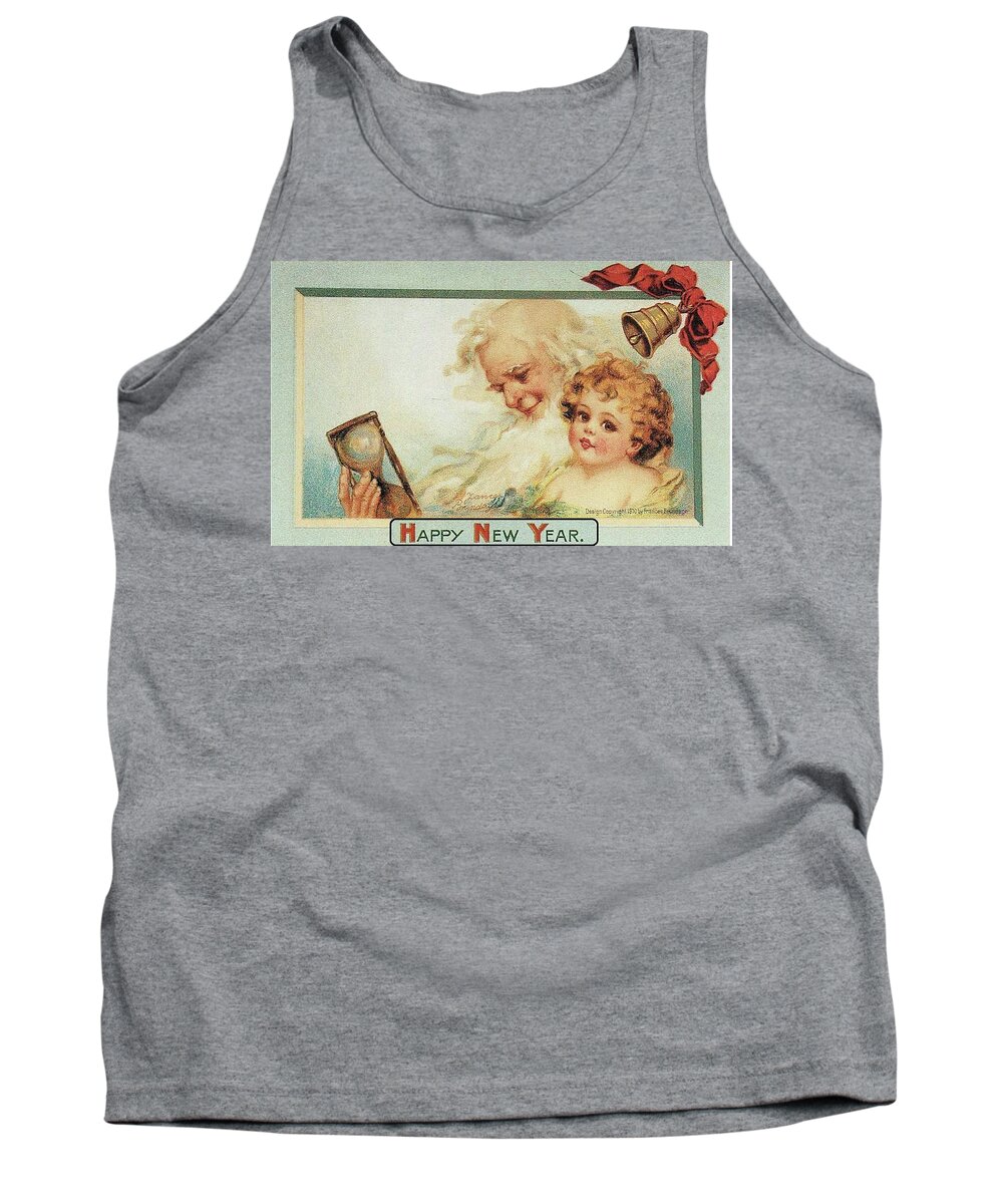 Frances Brundage Tank Top featuring the painting Happy New Year by Reynold Jay