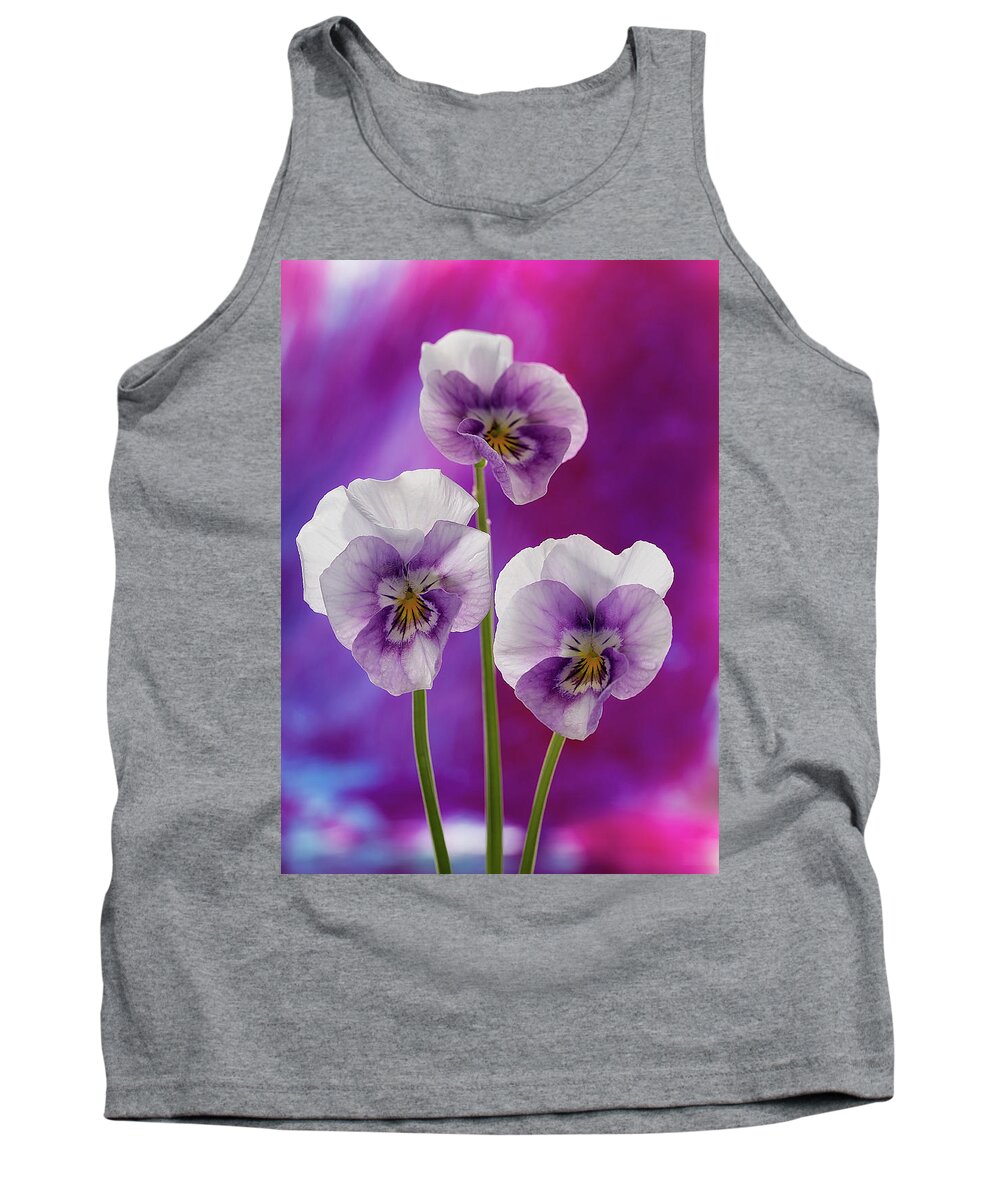 Flower Tank Top featuring the photograph Happy Smilie Faces 2 by Shirley Mitchell