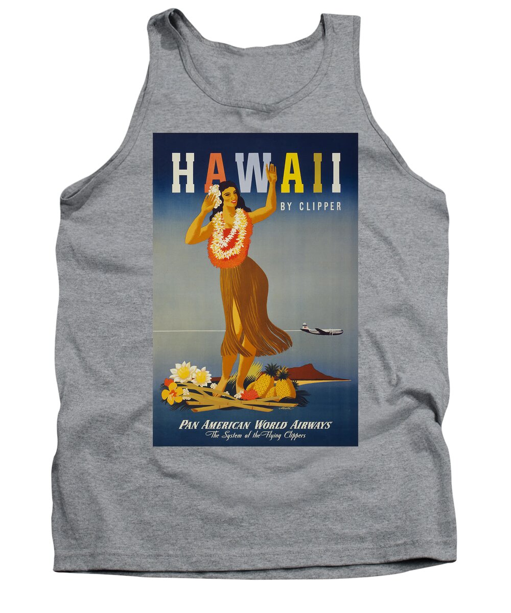 Hawaii Tank Top featuring the digital art Hawaii by Clipper by Georgia Clare