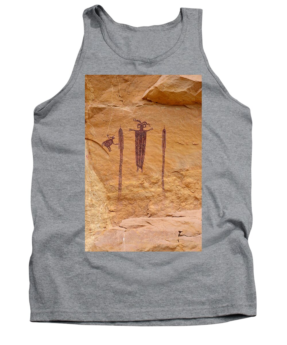 Head Tank Top featuring the photograph Head of Sinbad Pictograph by Tranquil Light Photography