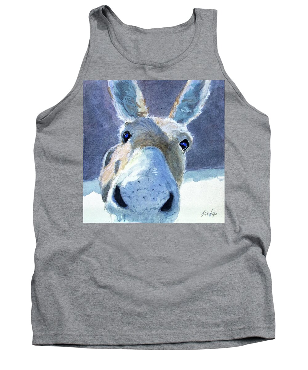 Wild Tank Top featuring the painting Helloooo by Sheila Wedegis