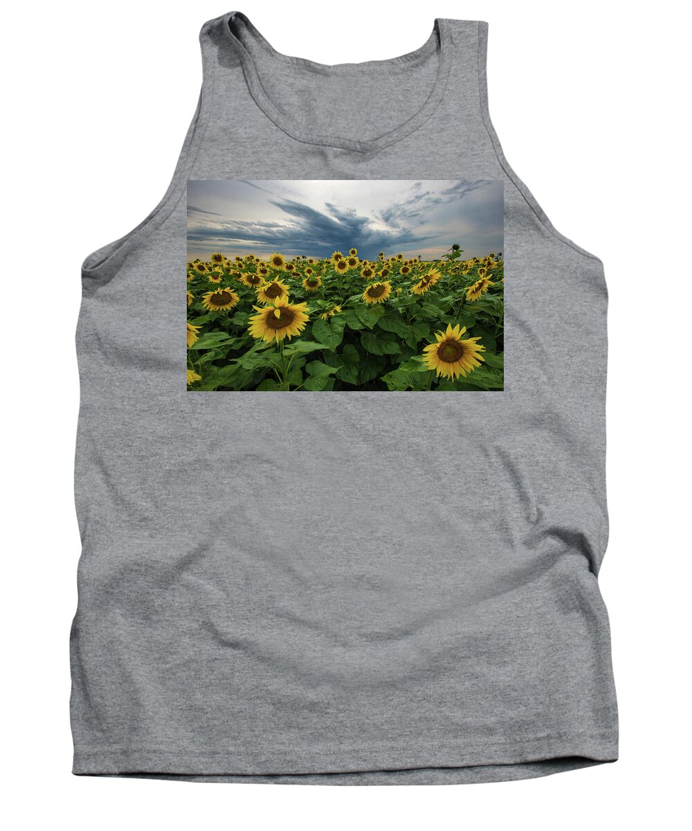 Storm Tank Top featuring the photograph Here Comes The Sun by Aaron J Groen
