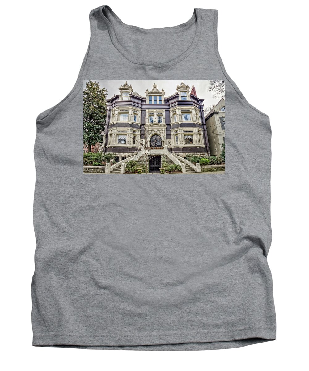 Architecture Tank Top featuring the photograph Historic Old Louisville - William Wathen House 1895 by Tony Crehan