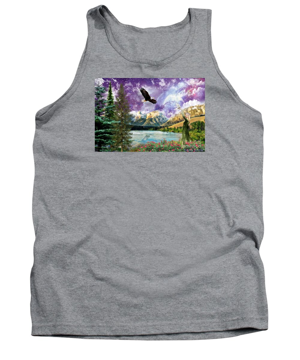 Holy Spirit Tank Top featuring the digital art Holy Rest by Dolores Develde
