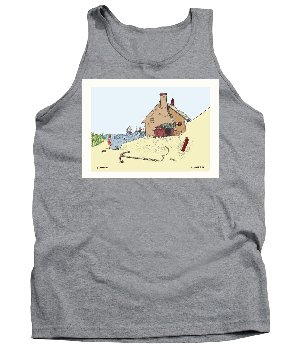 James Wharton Tank Top featuring the painting Home by the Sea by Donna L Munro