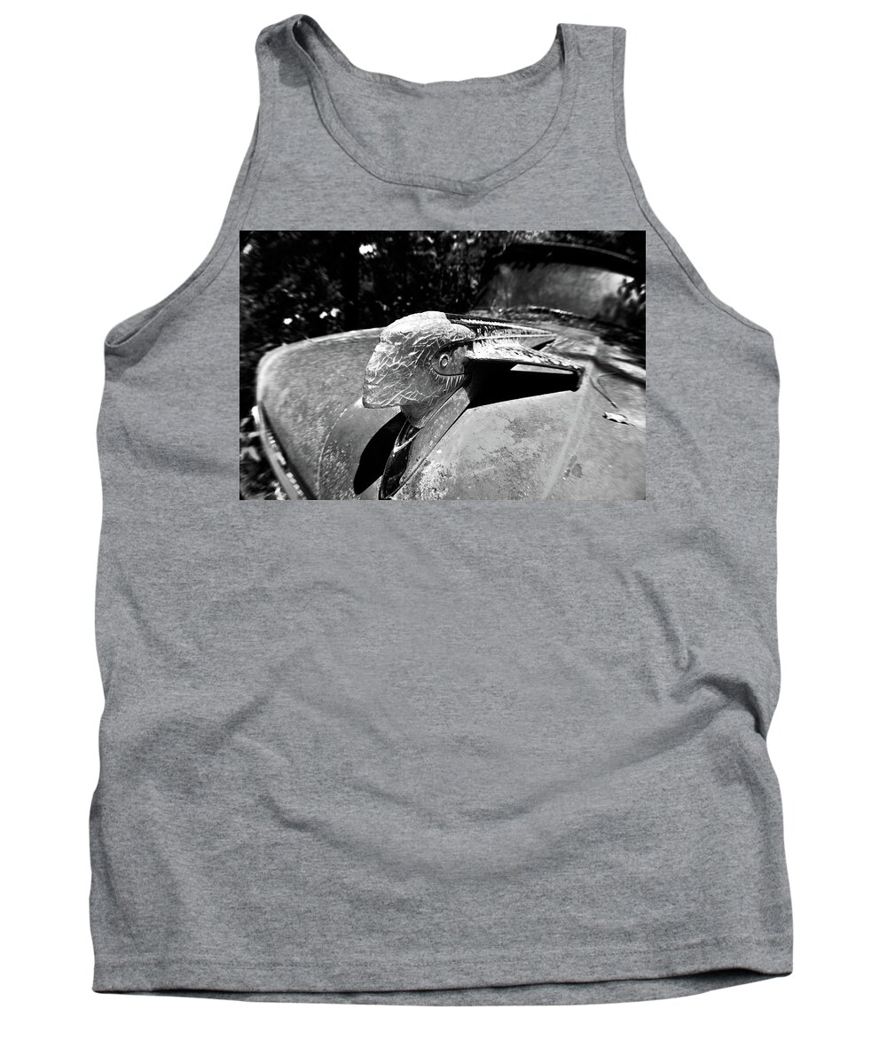Ornament Tank Top featuring the photograph Hood Ornament Detail by Matthew Mezo