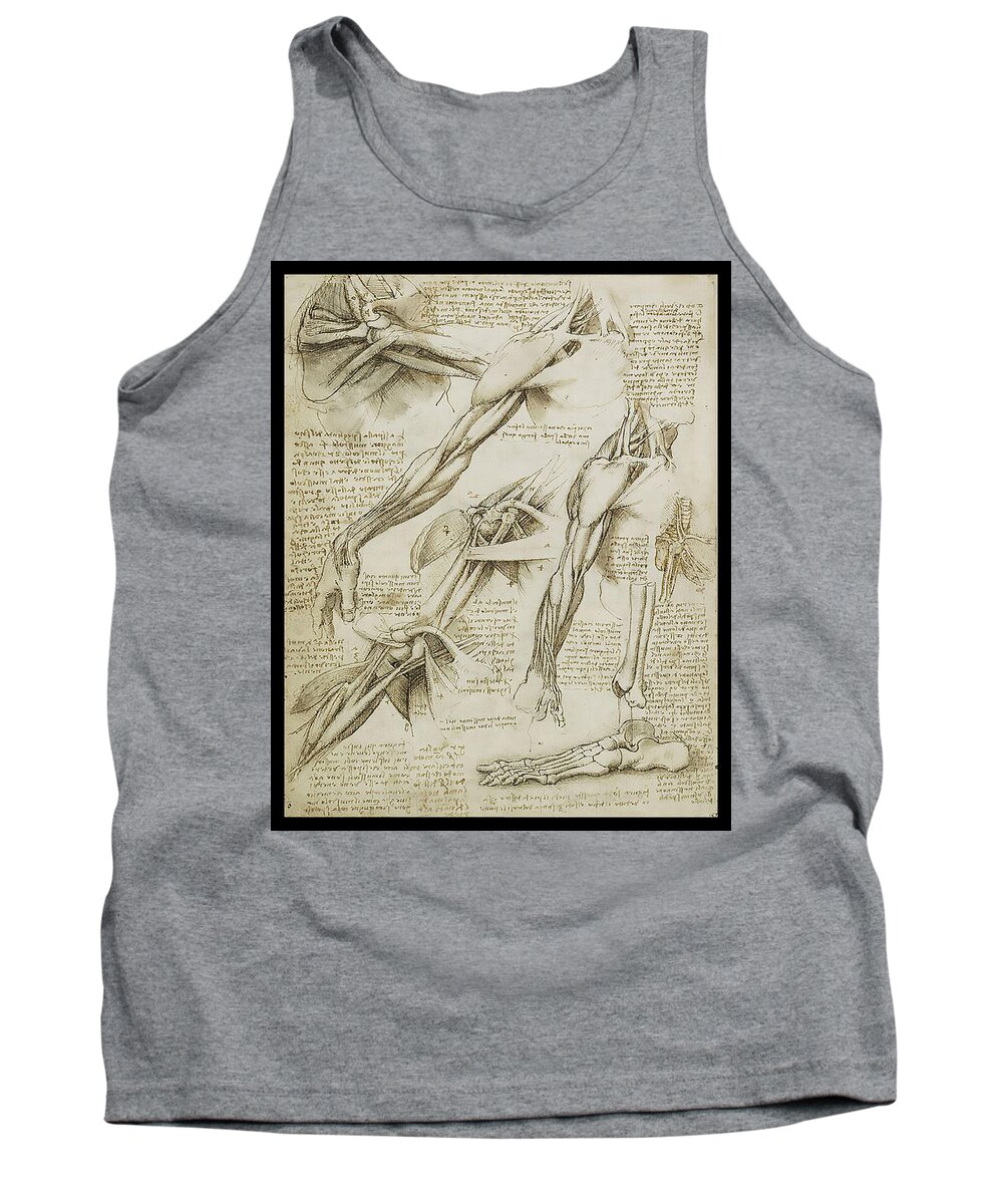 Copyright 2015 � James Christopher Hill Tank Top featuring the painting Human Arm Study by James Hill