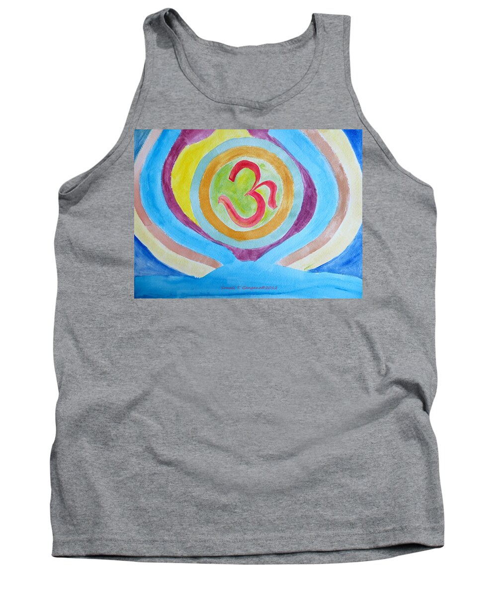 Existence Tank Top featuring the painting I Am Existence by Sonali Gangane