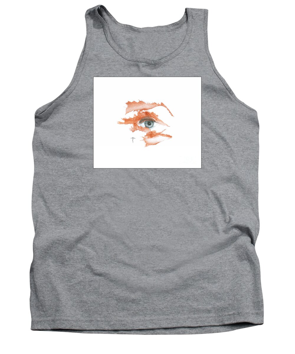  Tank Top featuring the drawing I O'Thy Self by James Lanigan Thompson MFA