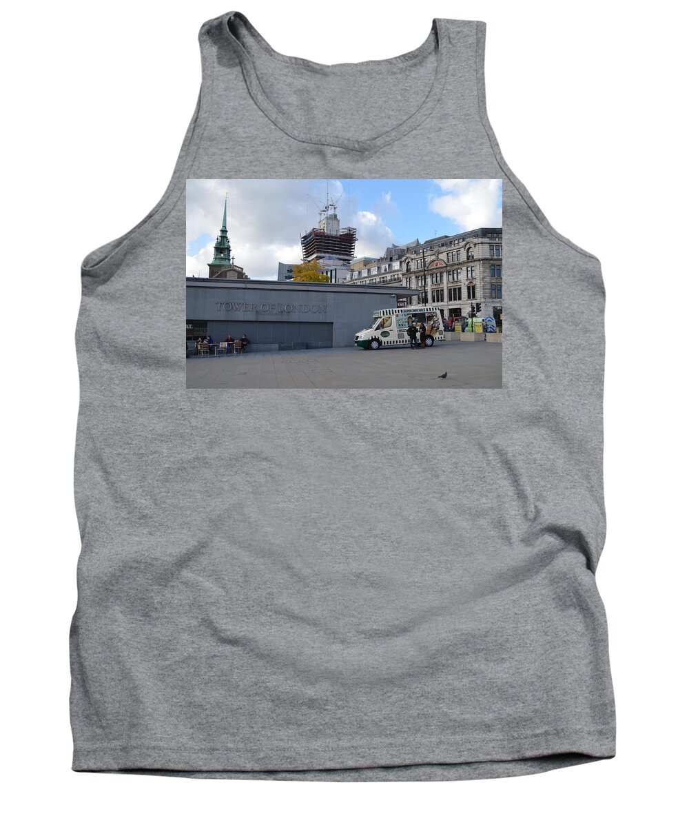 London Tank Top featuring the photograph Ice Cream at the Tower of London by Erik Burg