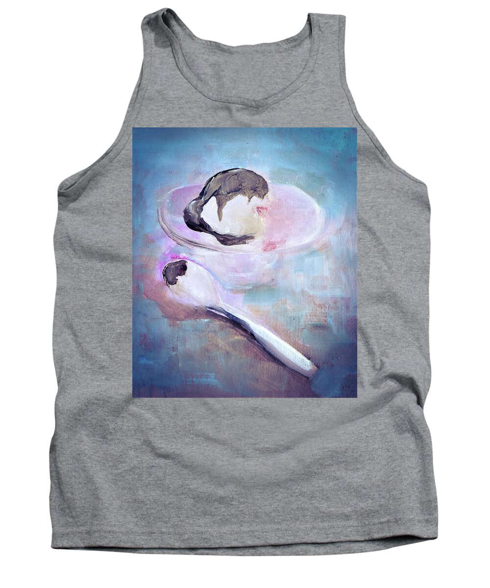 Ice Tank Top featuring the digital art Ice Cream Social Painting by Lisa Kaiser