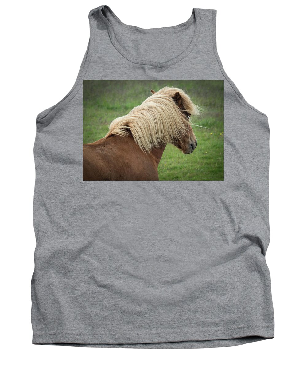 2017 Tank Top featuring the photograph Icelandic Horse 0891 by Deidre Elzer-Lento