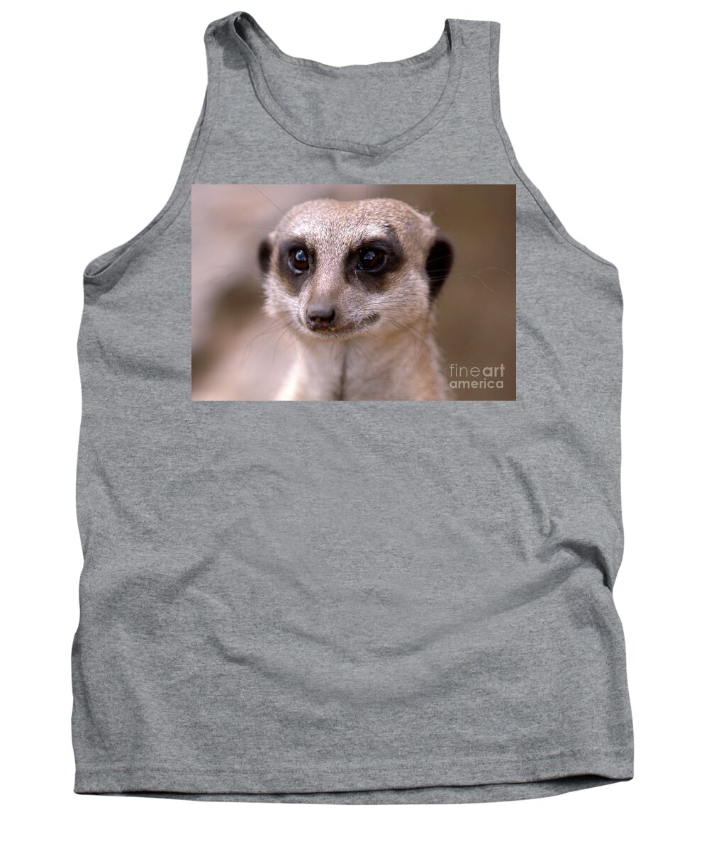 Animal. Meerkat Tank Top featuring the photograph Im Watching You by Baggieoldboy