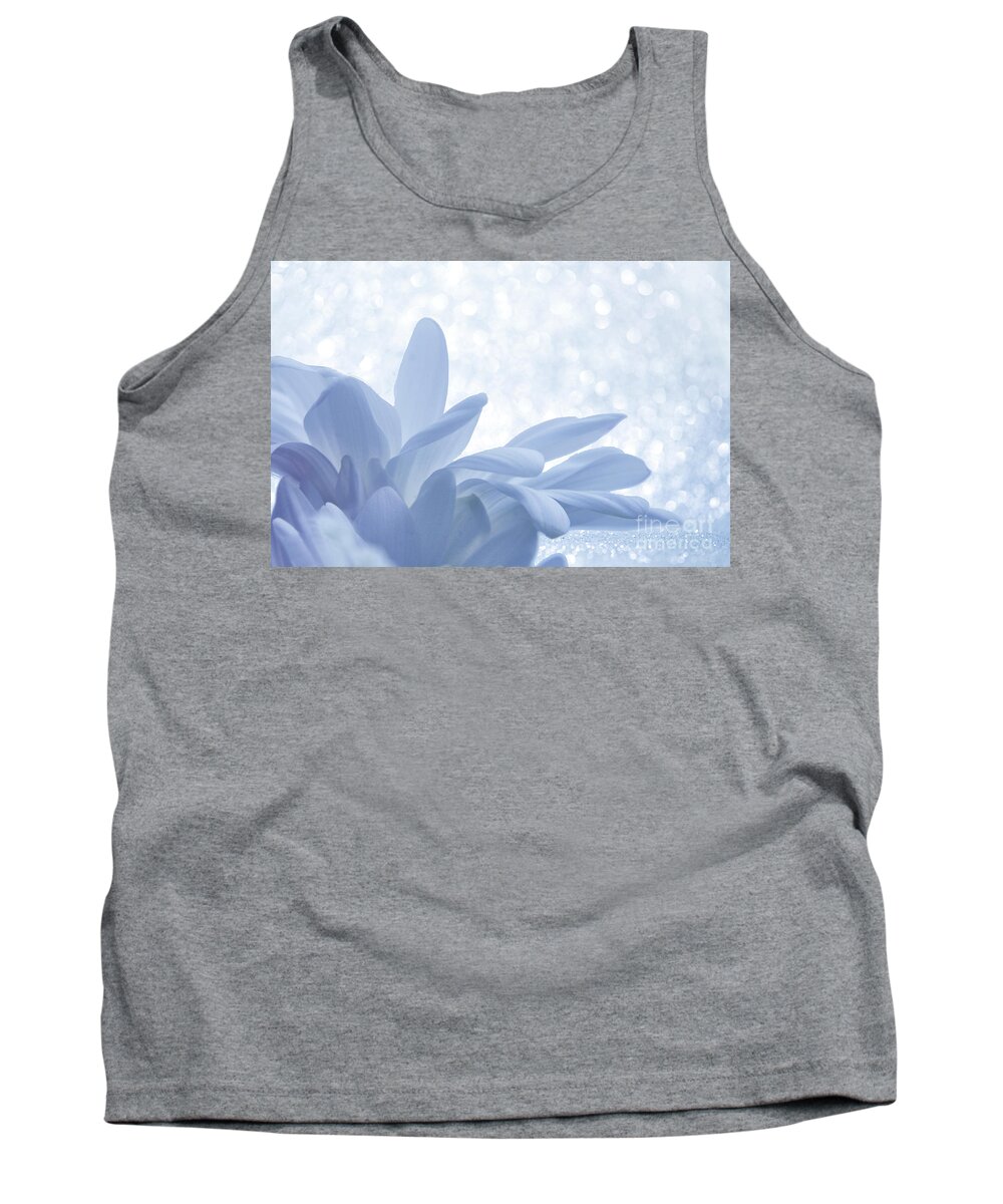 Blue Tank Top featuring the digital art Immobility - wh01t2c2 by Variance Collections