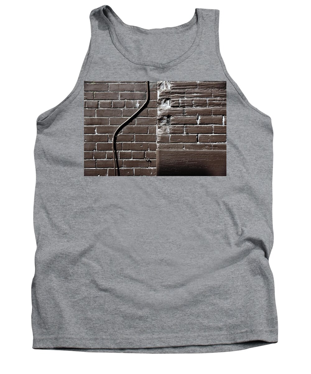 Brown Tank Top featuring the photograph In Defiance Of Rigidity by Kreddible Trout