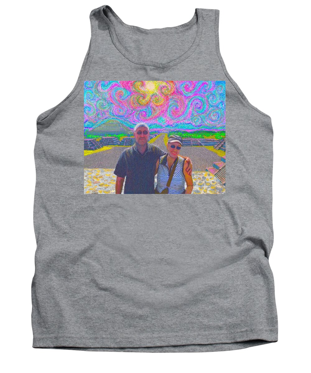 Mexico Tank Top featuring the painting In Mexico by Hidden Mountain