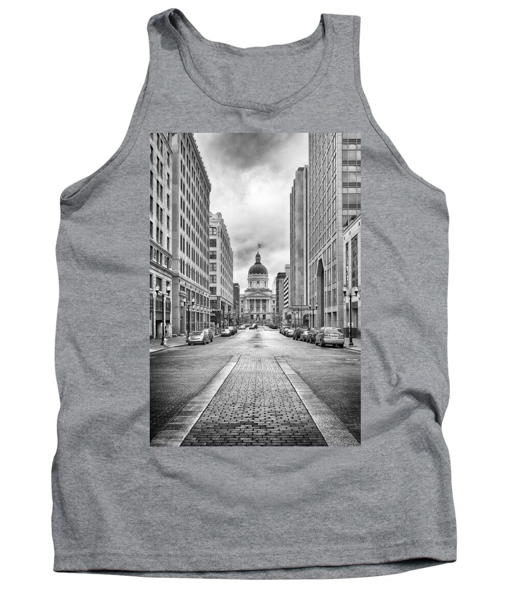 Landscape Tank Top featuring the photograph Indiana State Capitol Building by Howard Salmon