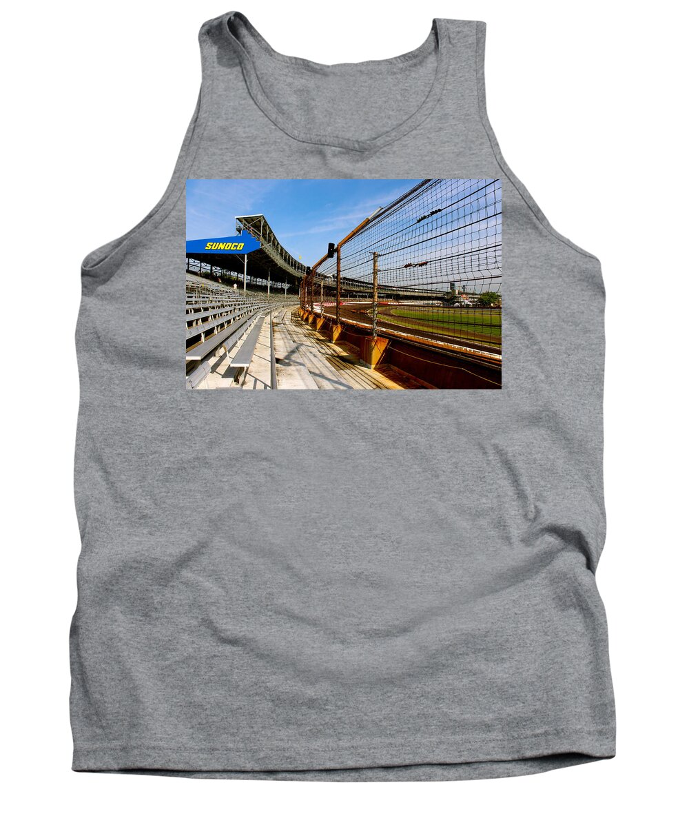 Indy Indianapolis Motor Speedway Collectibles Tank Top featuring the photograph Indy Indianapolis Motor Speedway by Iconic Images Art Gallery David Pucciarelli