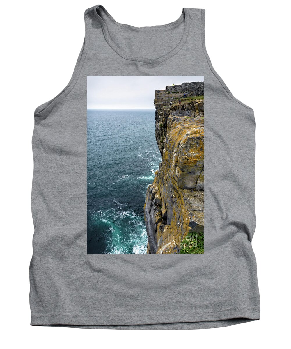 Ireland Tank Top featuring the photograph Inishmore cliff and Dun Aengus by RicardMN Photography