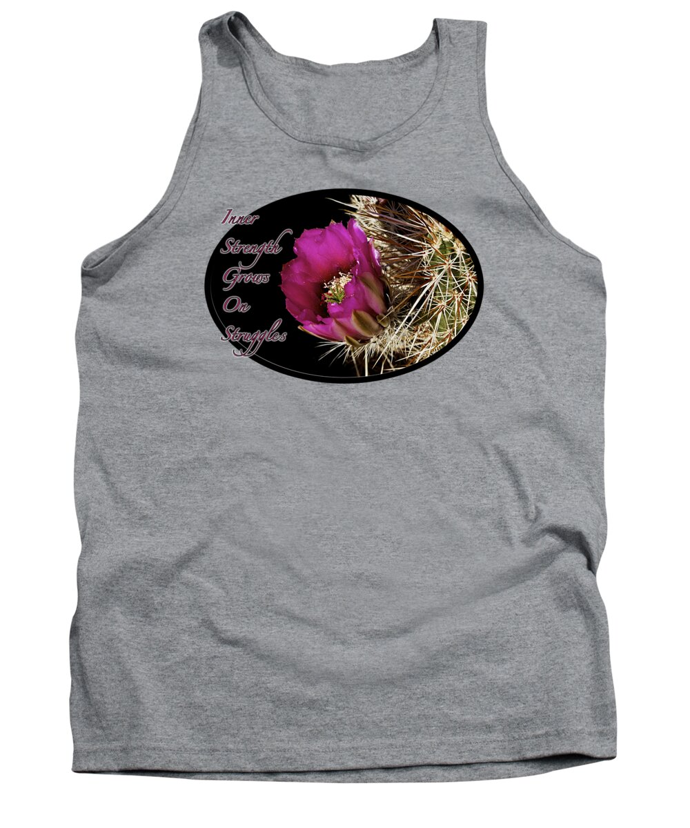 Flower Tank Top featuring the photograph Inner Strength by Phyllis Denton