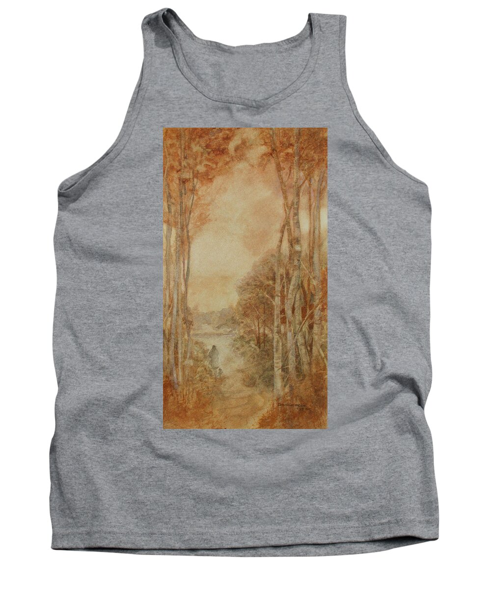 Traveler Tank Top featuring the painting Interior Landscape 8 by David Ladmore