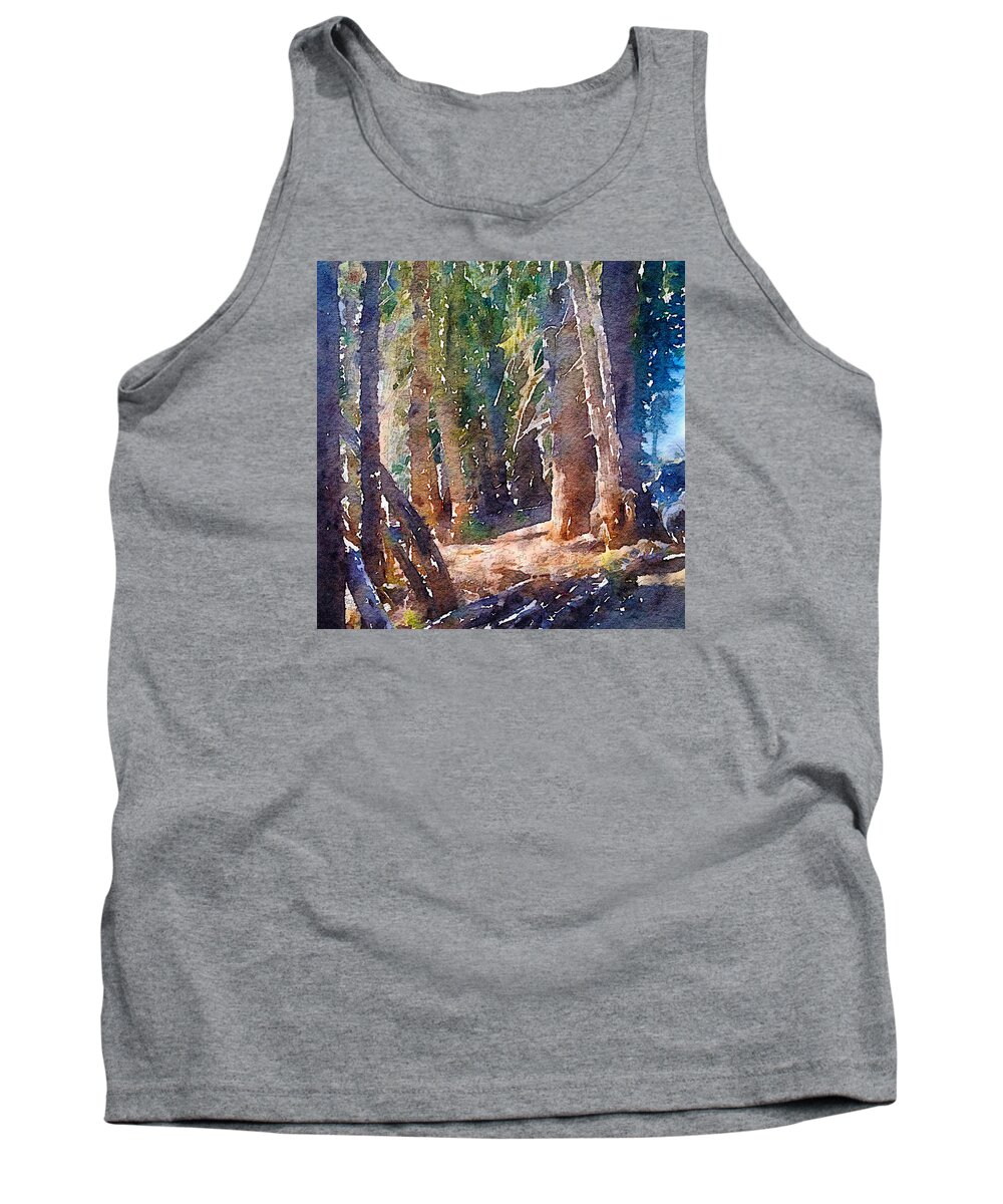 Close-up Tank Top featuring the photograph Into the Woods Again by Ronda Broatch