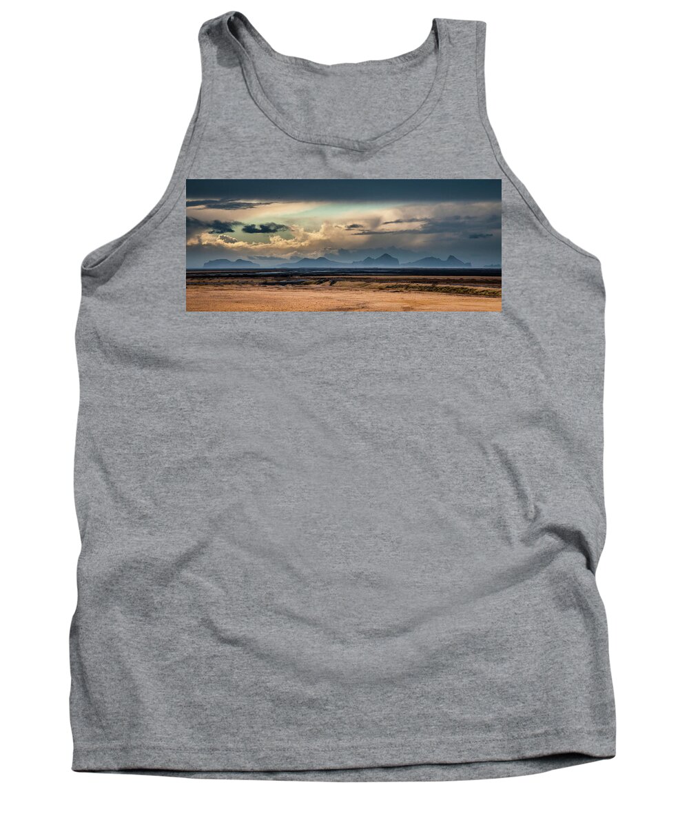 Iceland Tank Top featuring the photograph Islands in the Sky by Geoff Smith