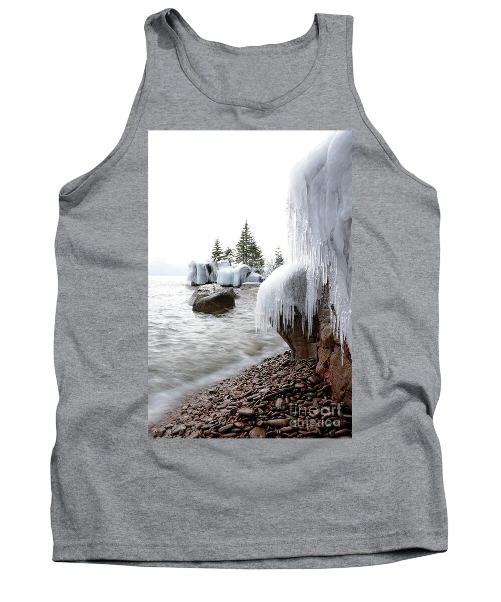 Icicles Tank Top featuring the photograph January Beauty by Sandra Updyke