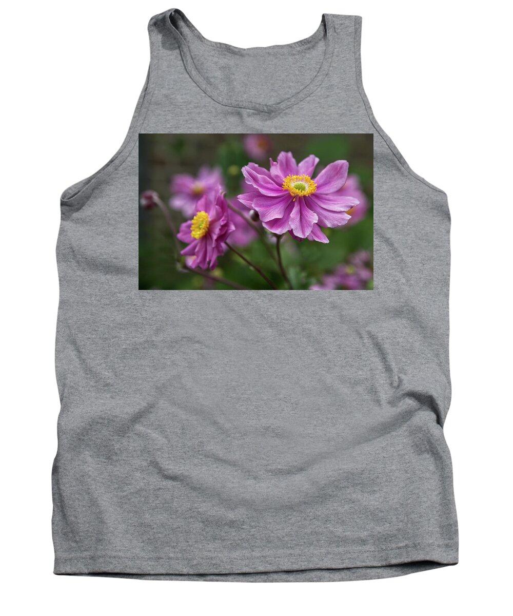Floral Tank Top featuring the photograph Japanese Anemone by Shirley Mitchell