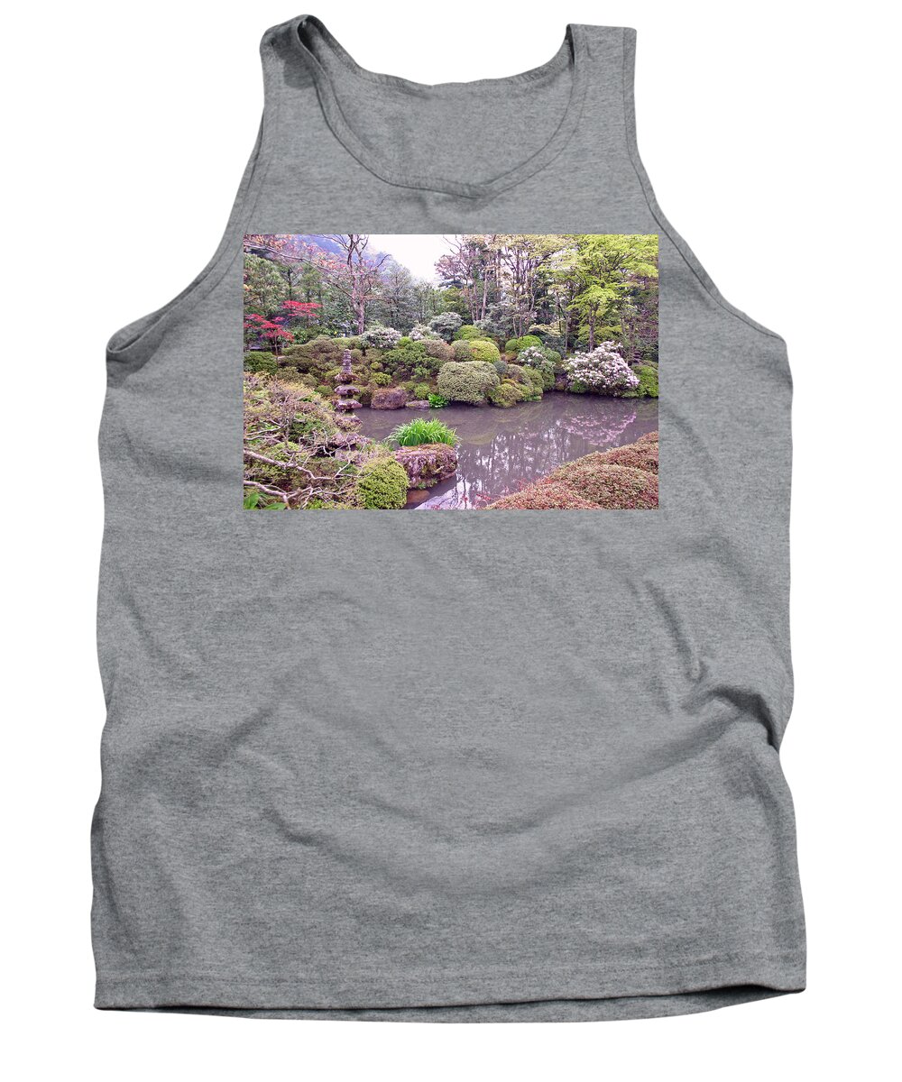 Nikko Tank Top featuring the photograph Japanese Garden by David Rucker