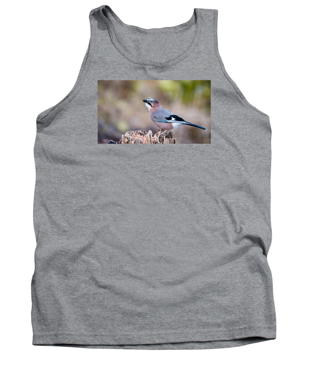 Jay In Profile Tank Top featuring the photograph Jay in profile by Torbjorn Swenelius
