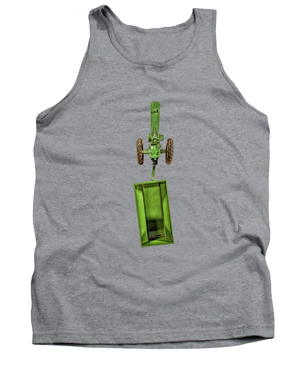 Antique Toy Tank Top featuring the photograph John Deer Wagon Top by YoPedro